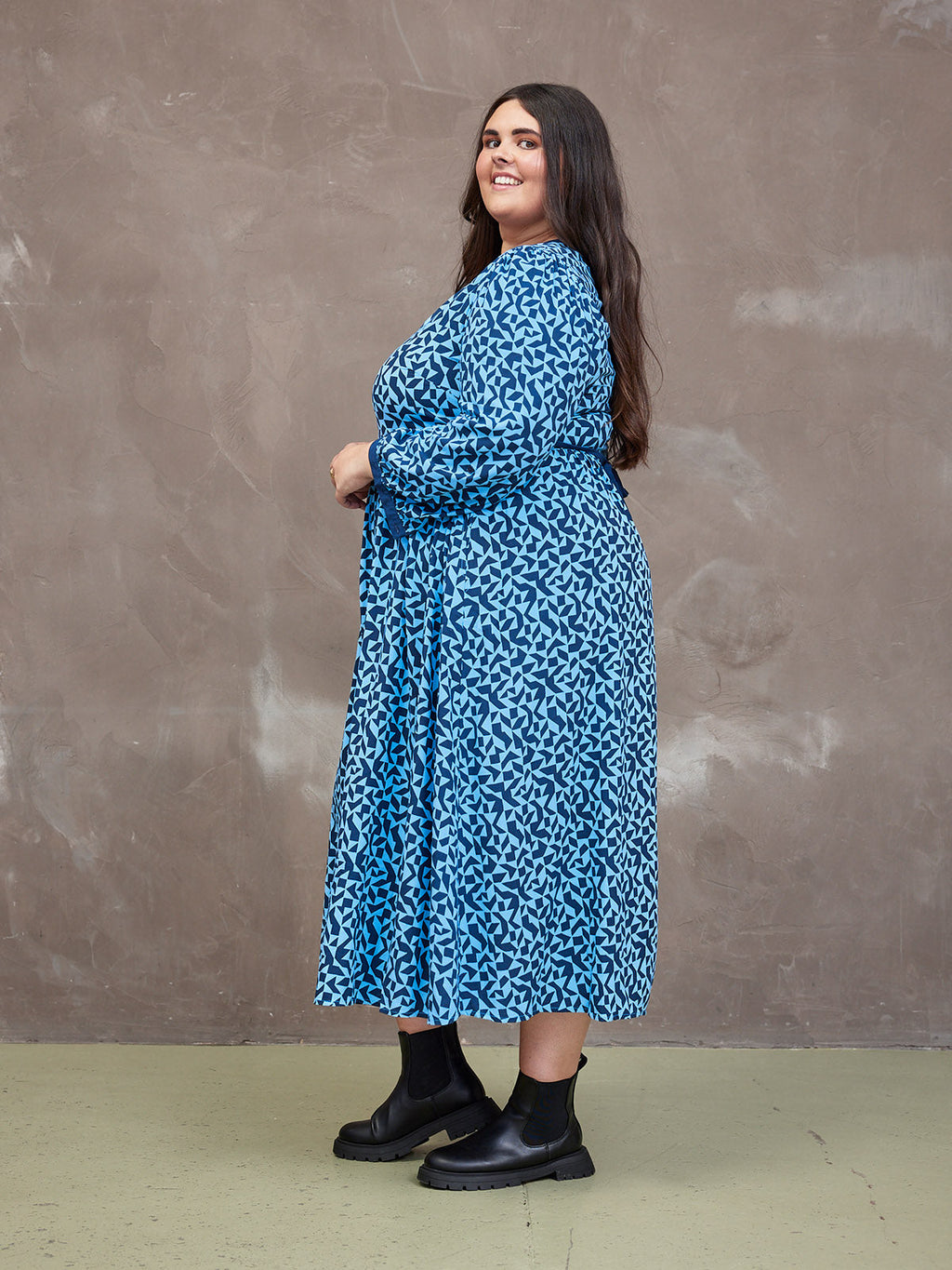 Barbara Geo Print Dress