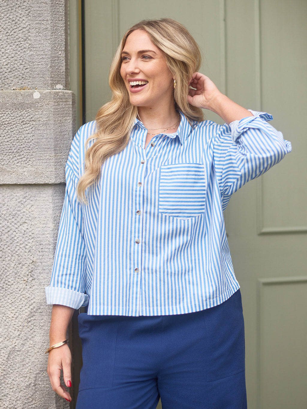 Becca Cotton Stripe Shirt
