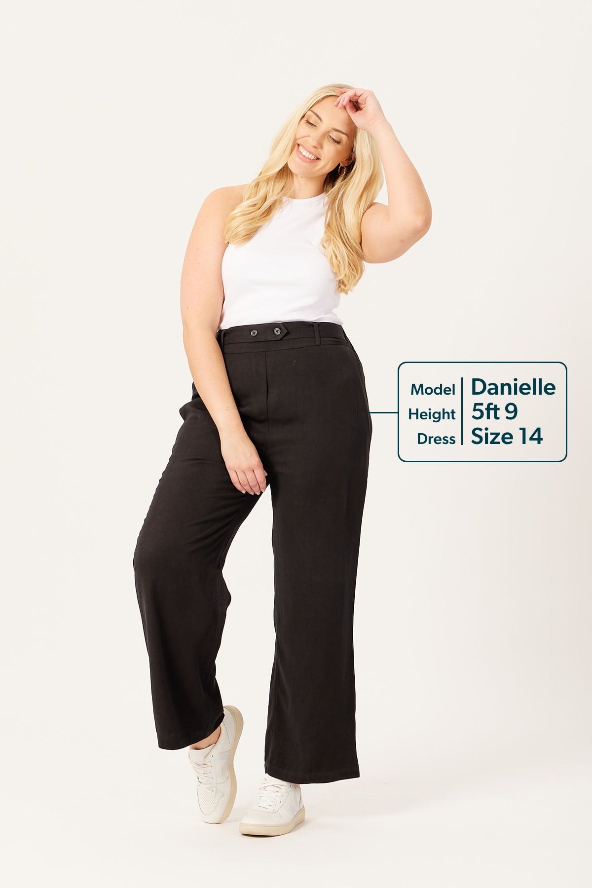 Beth - High Waisted Trouser - Black (Unbagged)