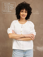 Florence Broderie Blouson Top