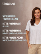 Cathy V-neck Tee - White