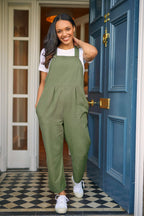 Kathleen - Relaxed Dungaree - Sage