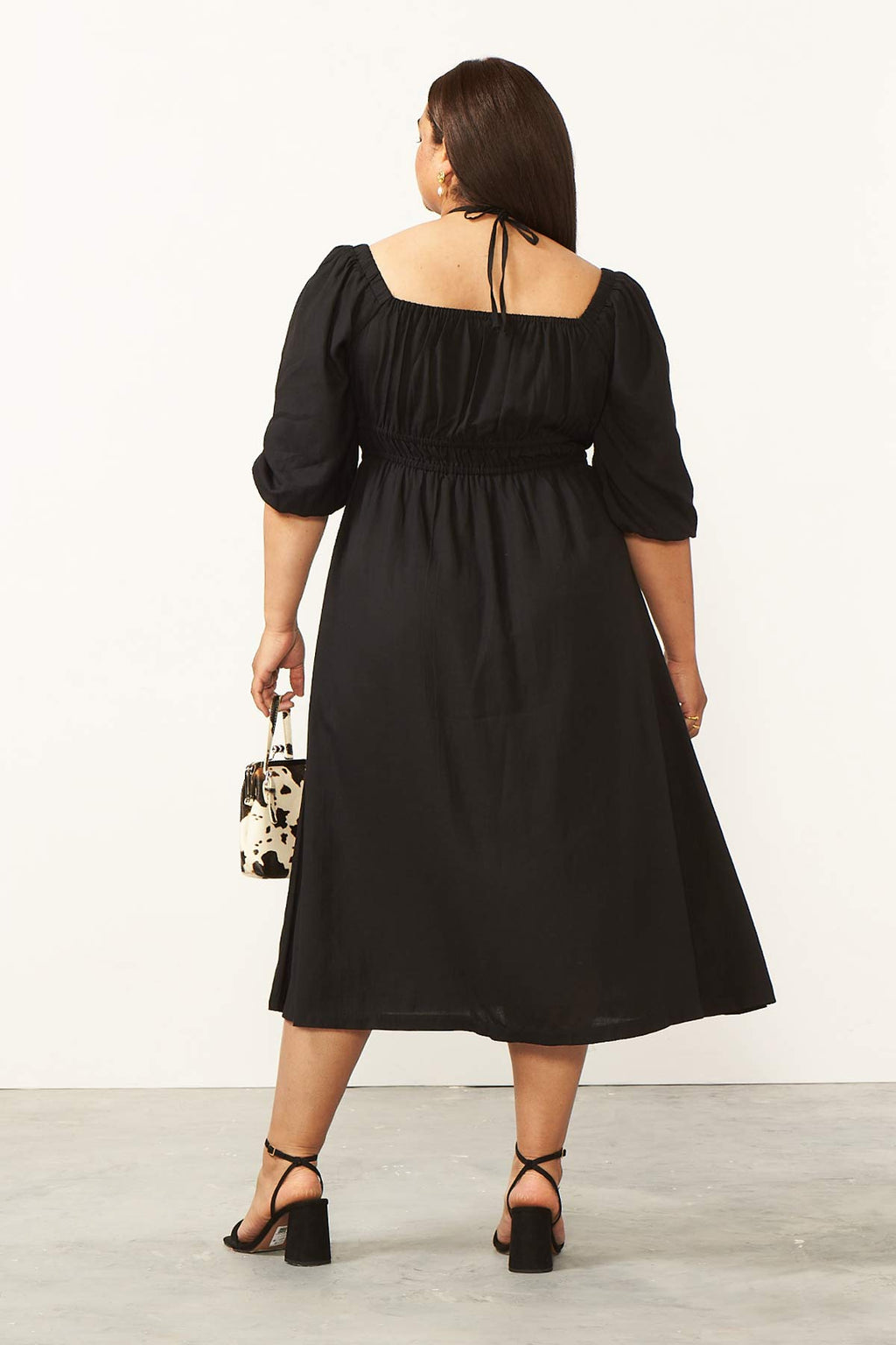 Cader 4 Way Midi Dress - Black