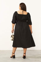 Cader 4 Way Midi Dress - Black