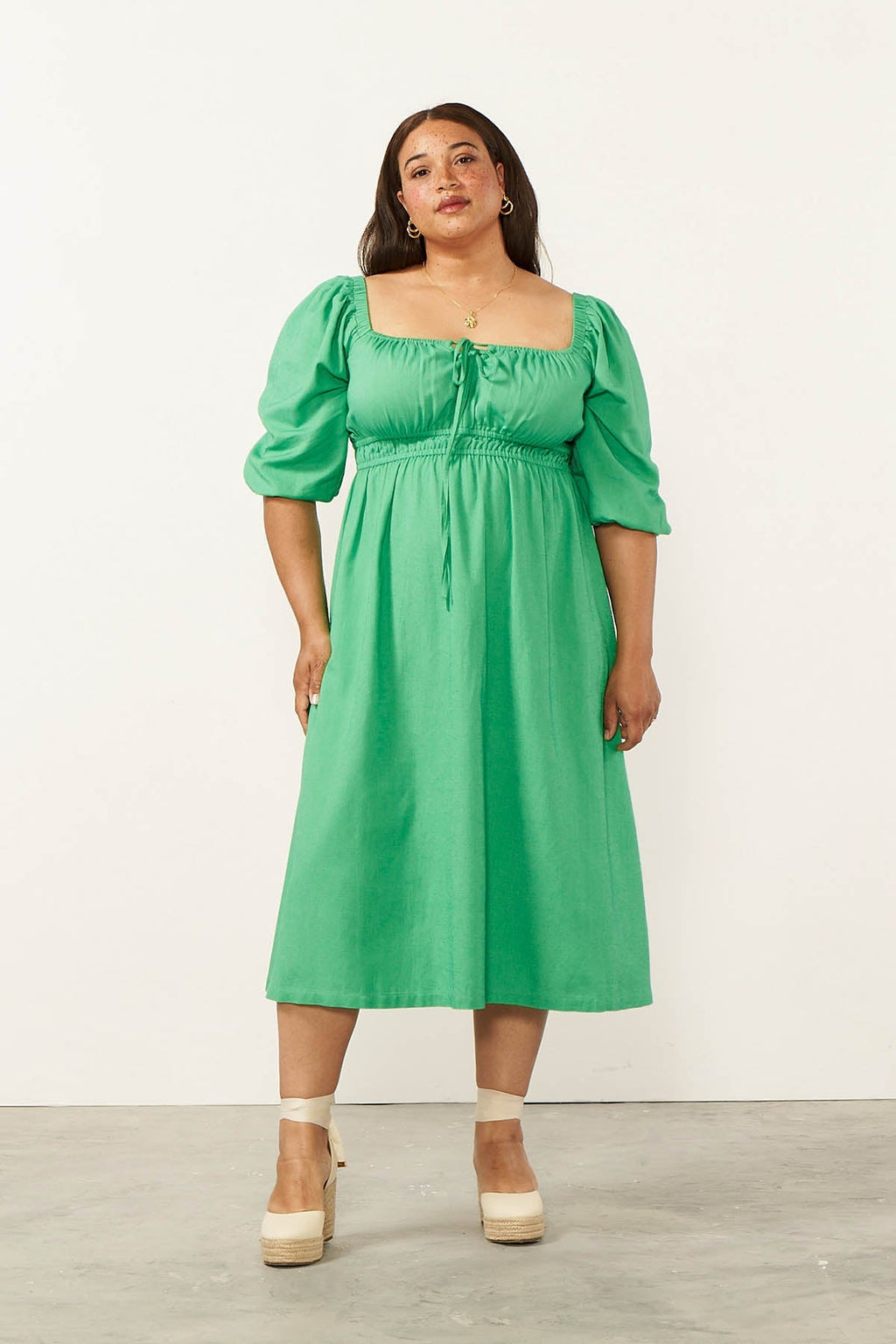 Cader 4 Way Midi Dress - Green
