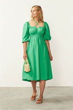 Cader 4 Way Midi Dress - Green