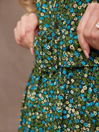 Camilla Dress - Green Floral