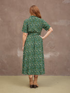 Camilla Dress - Green Floral