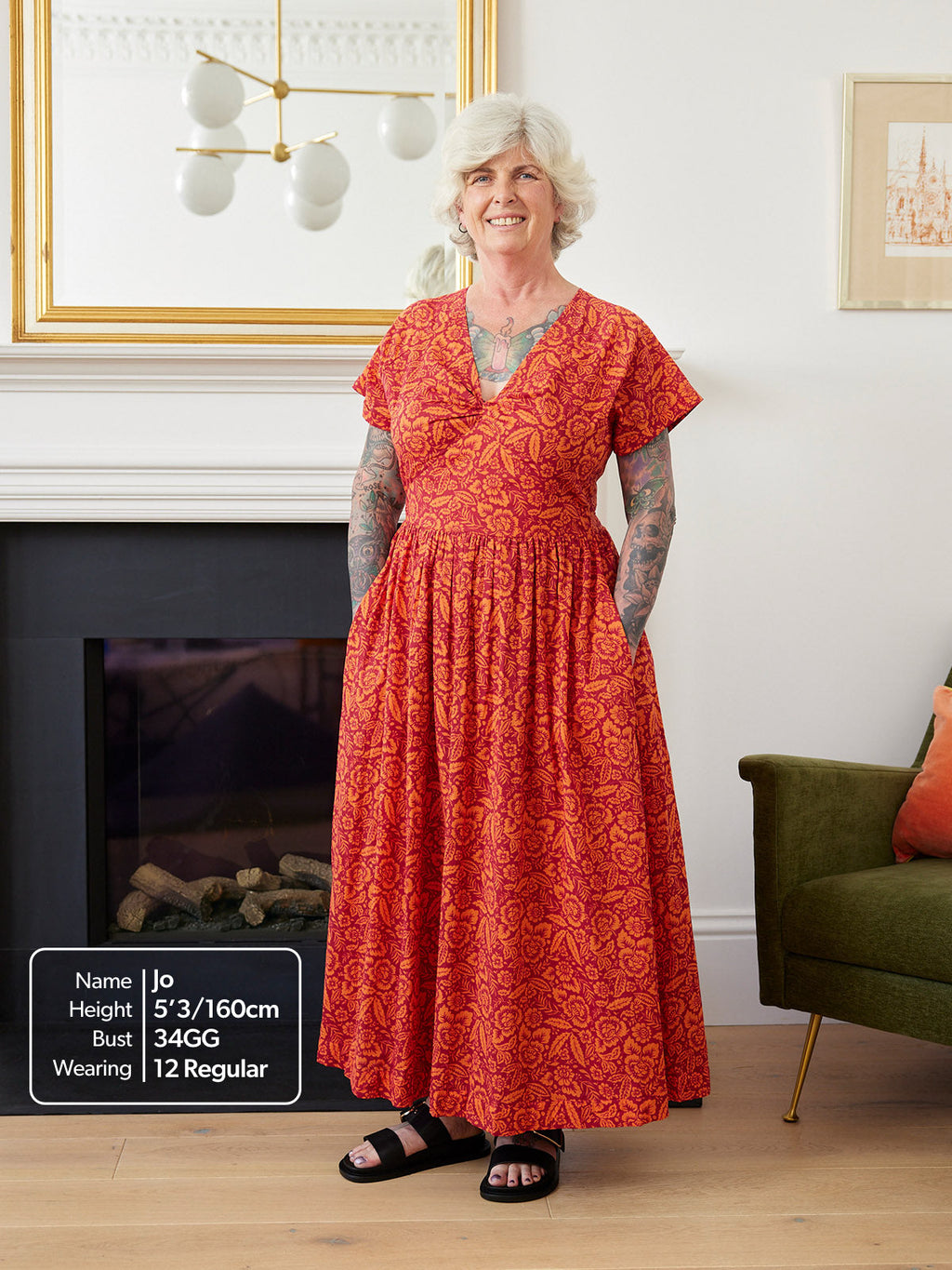 Claudia Floral Knot Dress