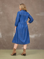 Daisie Denim Dress - Rhiona Long Sleeve
