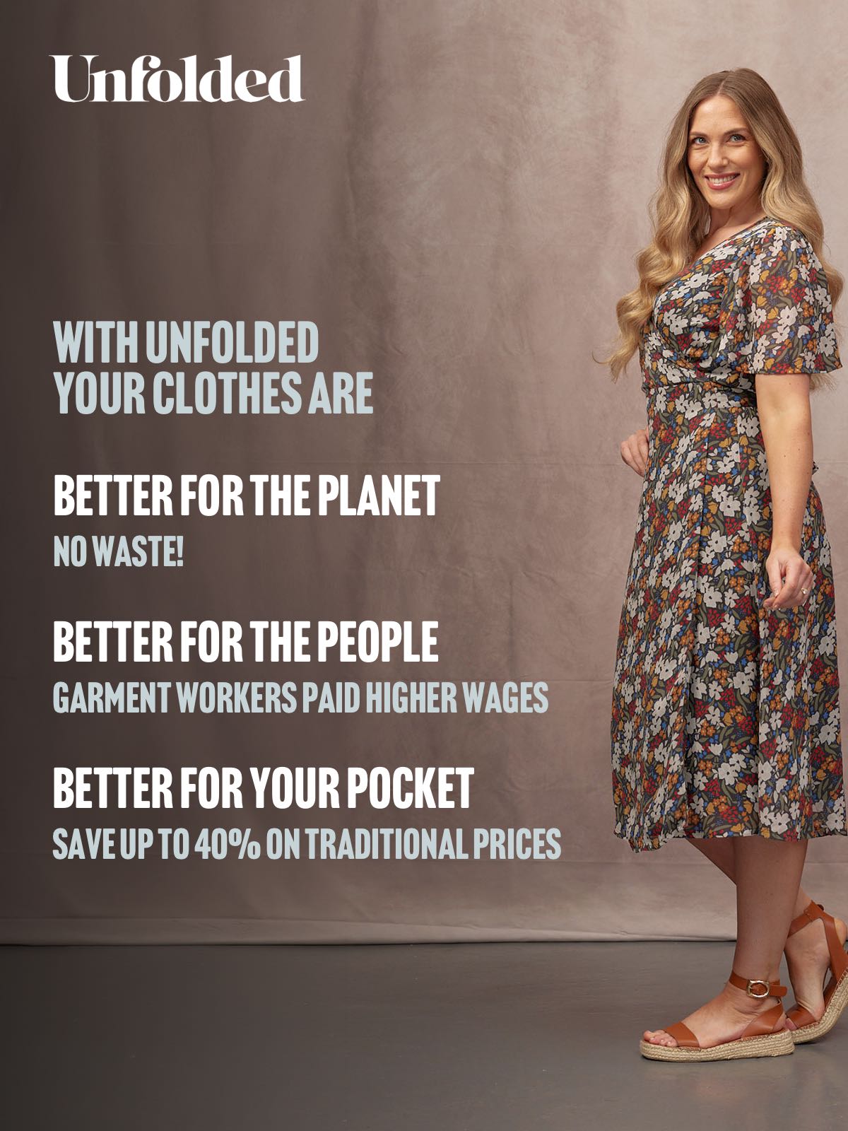 Dana Wrap Dress - Multi Painted Floral Print