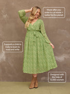 Dora Leaf Print Dress