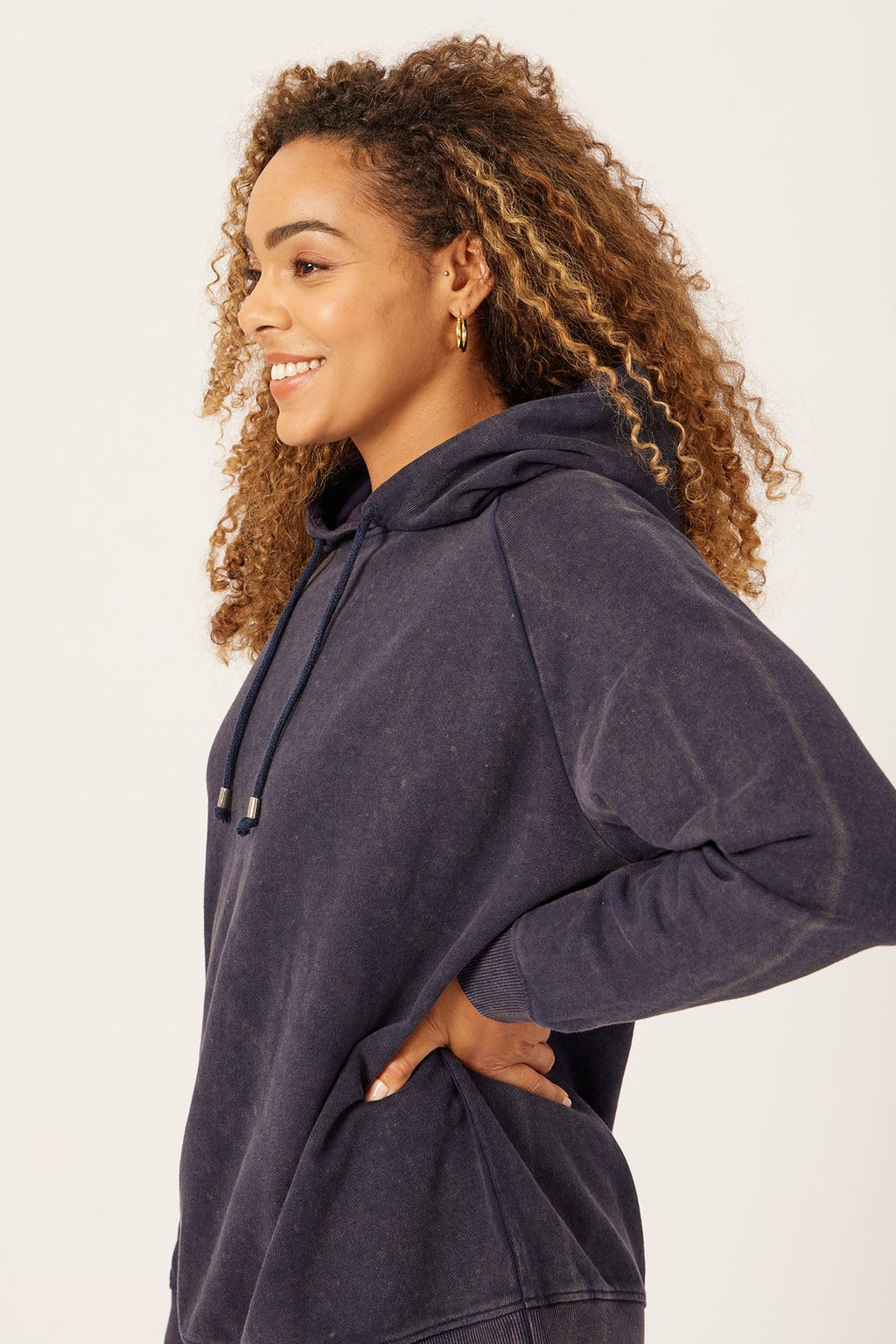 Willow - Hoodie - Blue Stonewash