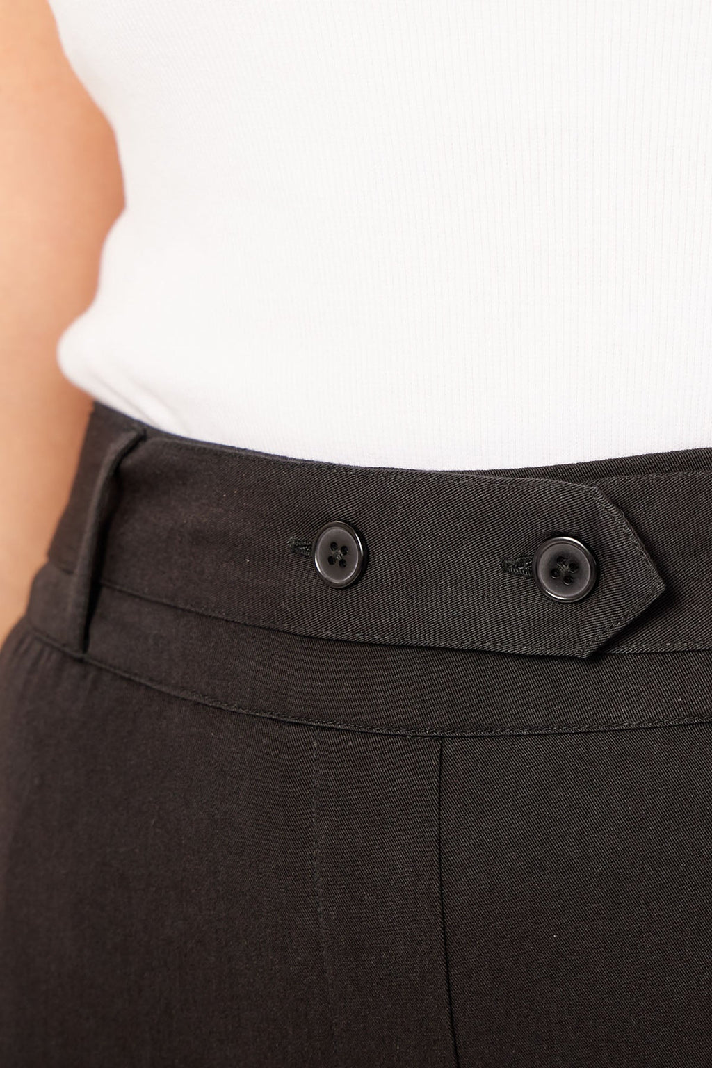 Beth - High Waisted Trouser - Black (Unbagged)
