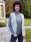 Eva - Quilted Gilet - Stripe