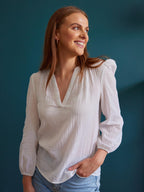 Eve -  Relaxed Blouse - White