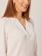Eve -  Relaxed Blouse - White