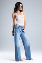Naia Blu Stitched Wide Leg