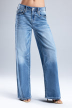 Naia Blu Stitched Wide Leg