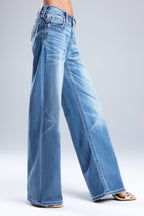 Naia Blu Stitched Wide Leg