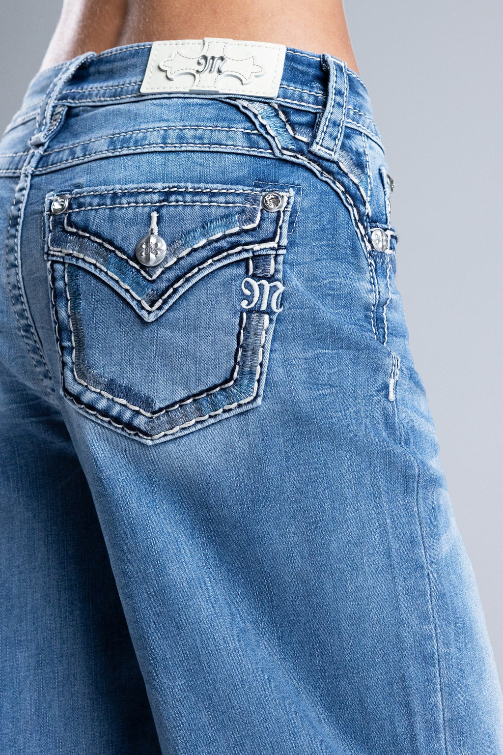 Naia Blu Stitched Wide Leg
