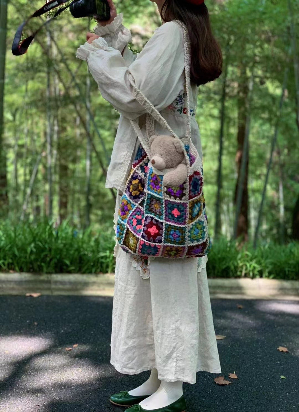 Hand Crocheted Tote Bag