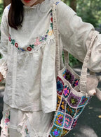 Hand Crocheted Tote Bag