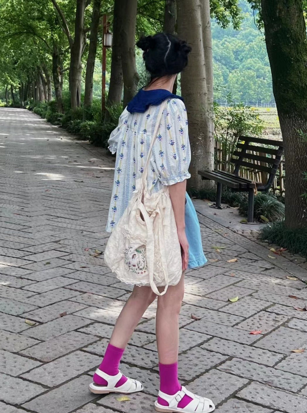 Cute Embroidered Shoulder Bag