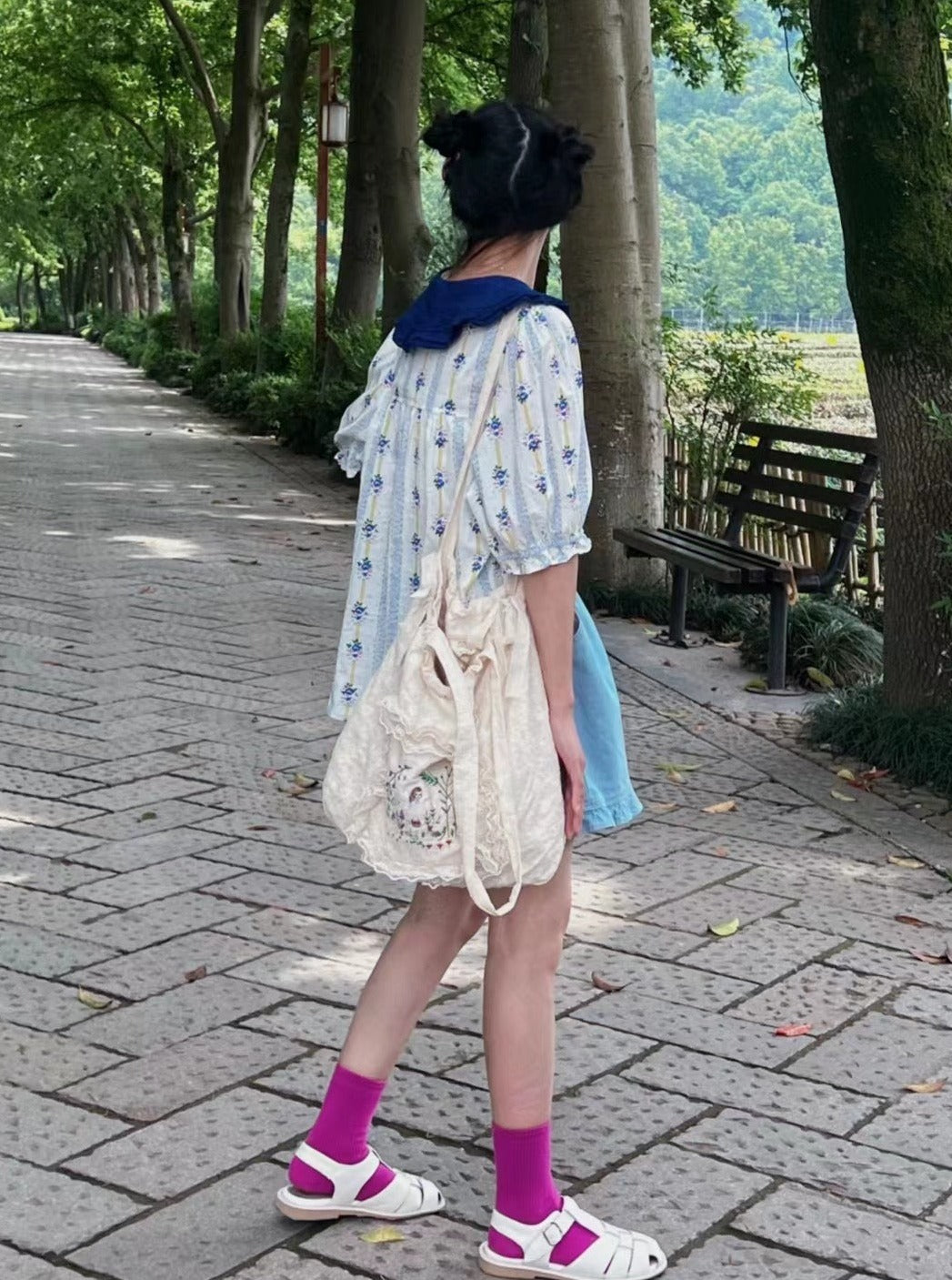 Cute Embroidered Shoulder Bag