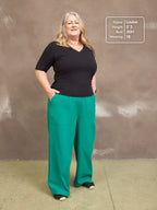 Isha Relaxed Trouser - Green