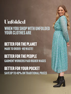 Isla Georgette Dress - Green Floral