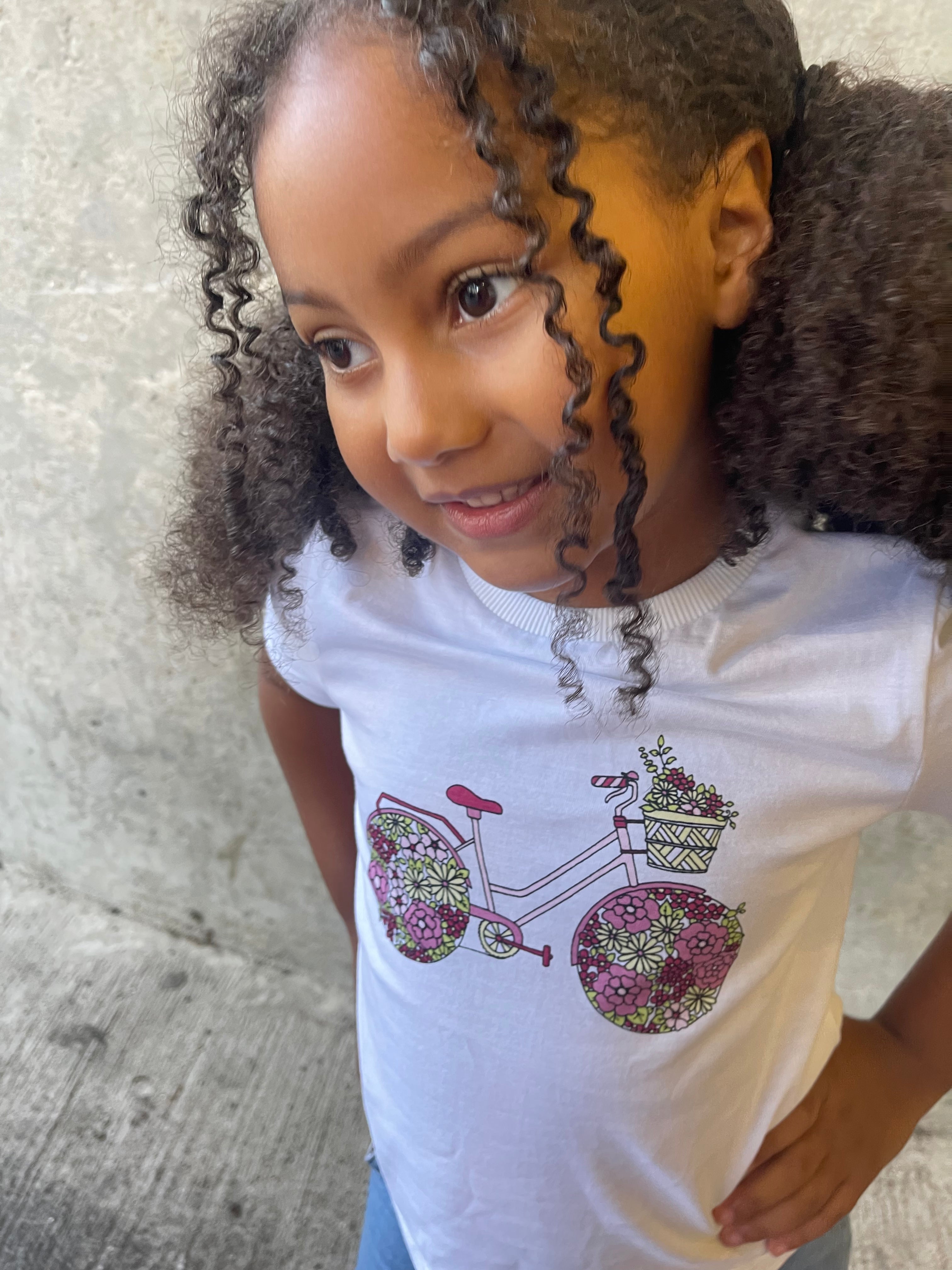 Ivy - Kids T-Shirt - Bicycle Print