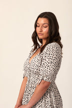 Jo - Midi Button Front Dress - Multi