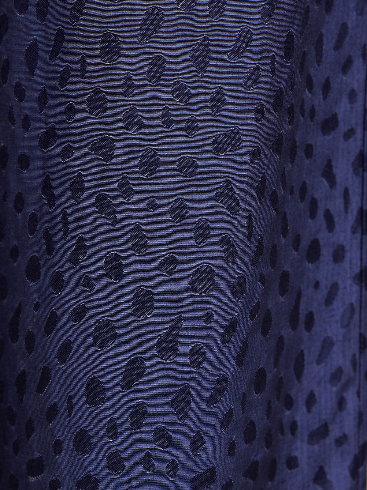 Jo - Wide Leg Satin Trousers - Navy