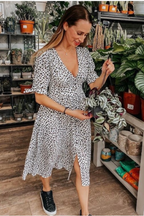 Jo - Midi Button Front Dress - Multi