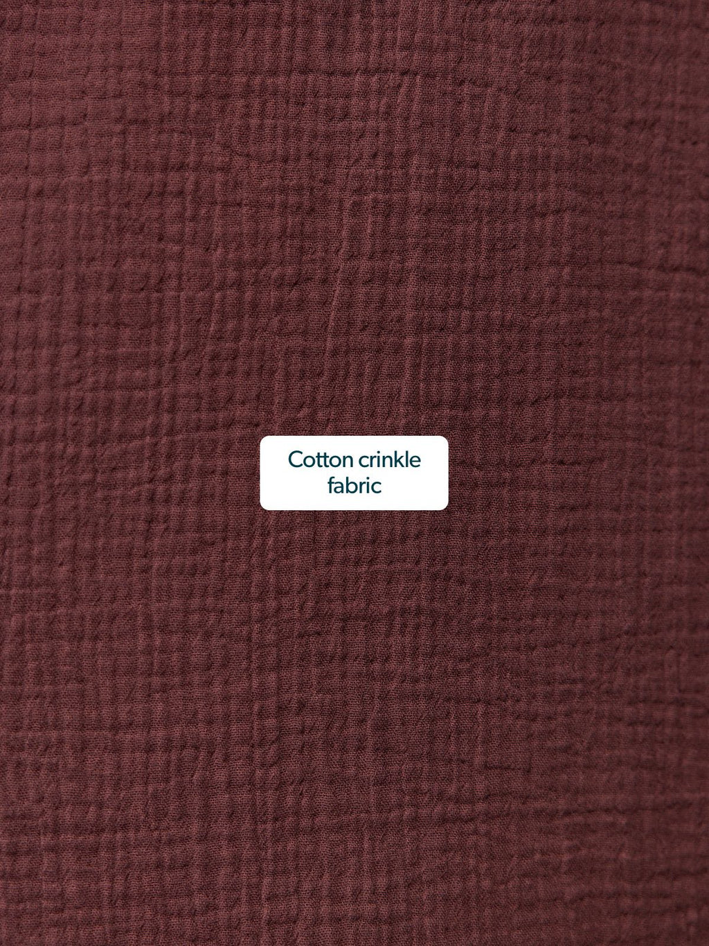 Joy Cotton Crinkle Trouser - Brown