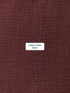 Joy Cotton Crinkle Trouser - Brown