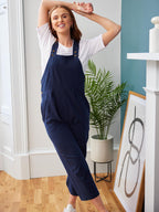 Kathleen - Relaxed Dungaree - Navy