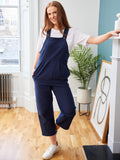 Kathleen - Relaxed Dungaree - Navy