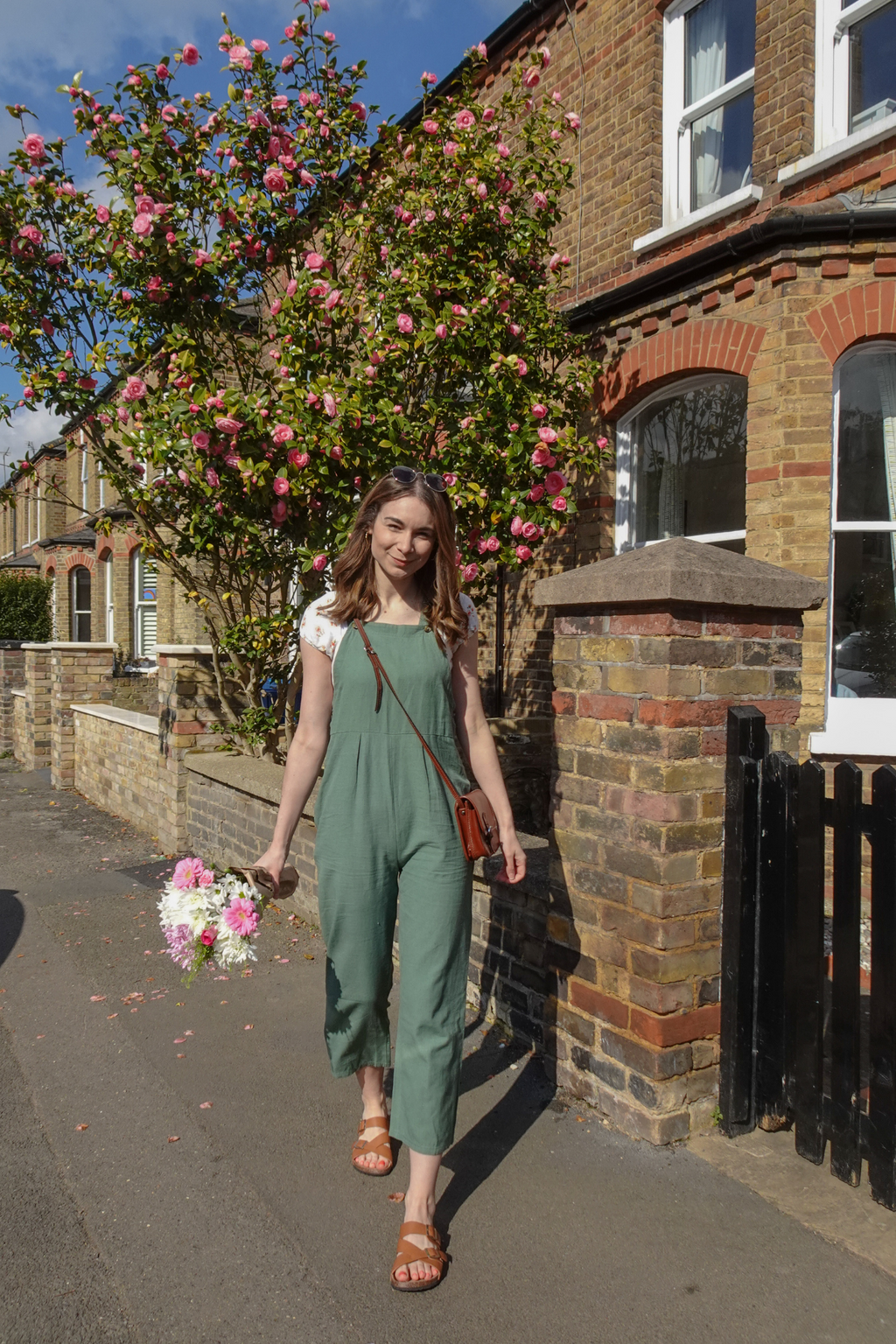 Kathleen - Relaxed Dungaree - Sage
