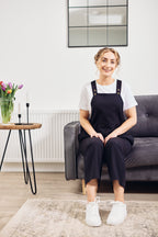 Kathleen - Relaxed Dungaree - Black