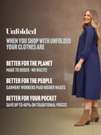 Katrina Cotton Shirt Dress - Navy