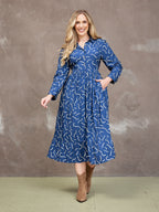 Kirsty Scribble Print Shirt Dress