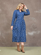 Kirsty Scribble Print Shirt Dress