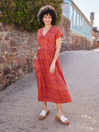 Claudia Floral Knot Dress