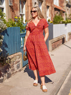 Claudia Floral Knot Dress