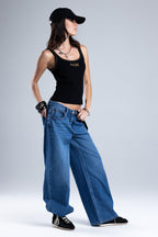 Dion Low Rise Palazzo Jeans
