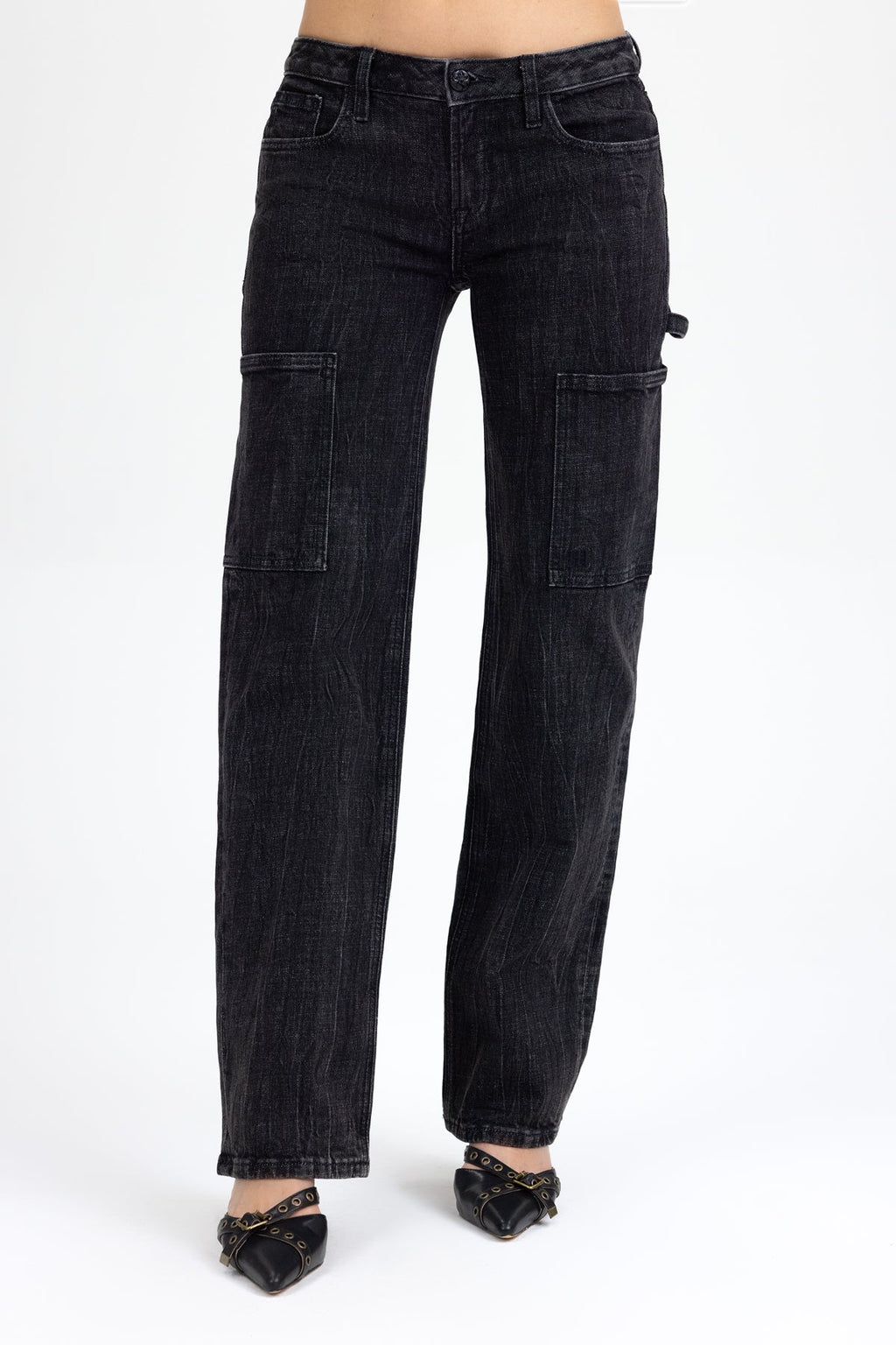 Chelle Low Rise Slim Wide Cargo