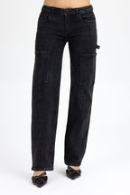 Chelle Low Rise Slim Wide Cargo