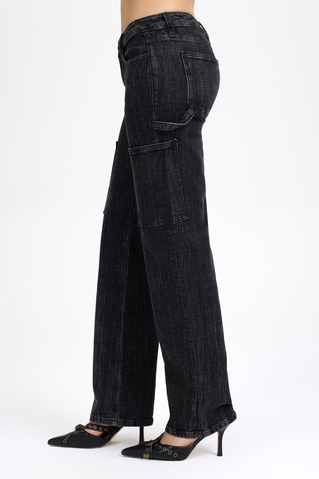 Chelle Low Rise Slim Wide Cargo